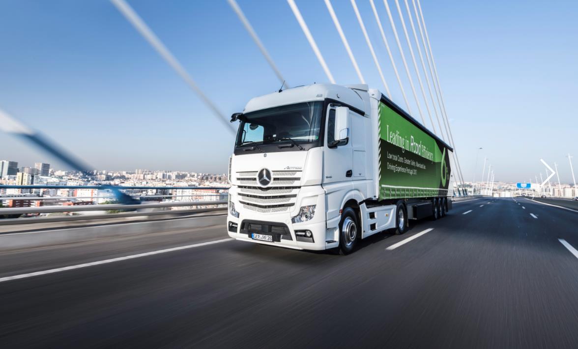 奔驰actros葡萄牙路试