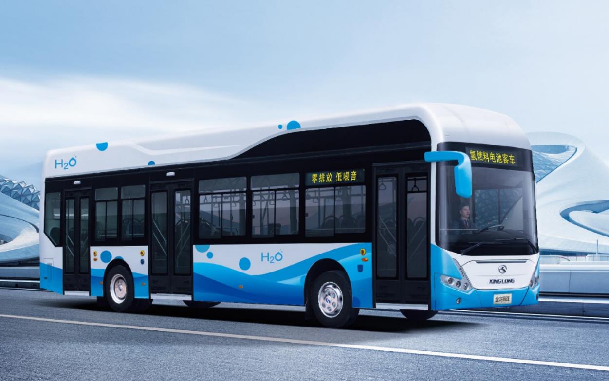 金龙客车将陆续推出8~12米的全系列氢燃料客车
