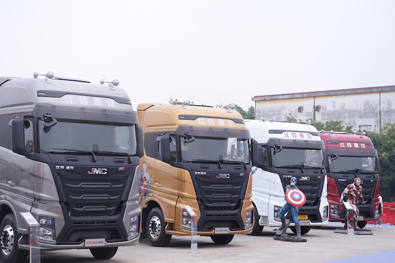 无代差引入福特技术江铃威龙hv5重卡广州上市